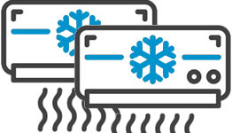 Two RV Rofftop Air Conditioners