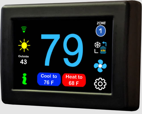 The EasyTouch RV Touchscreen Thermostat Control By Micro-Air, LLC